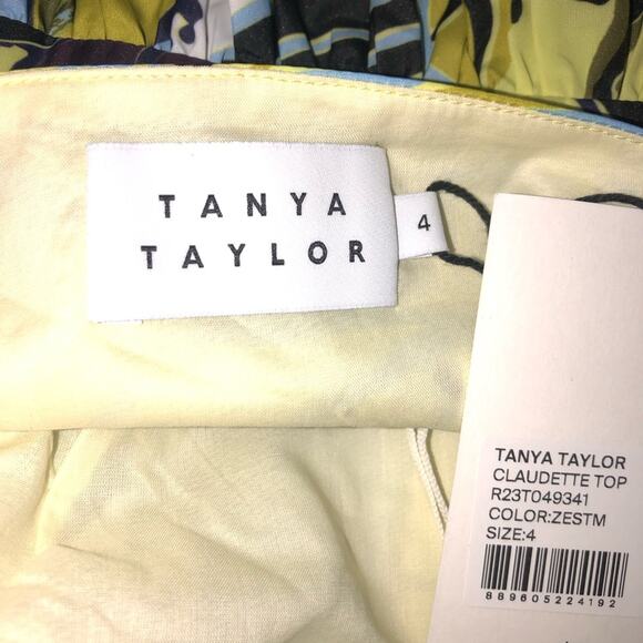 Tanya Taylor Claudette Floral Top in Zest Multi 4 NWT - Picture 7 of 12